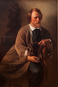Billedhuggeren Jens Adolf Jerichau, kunstnerens ektemann, 1846