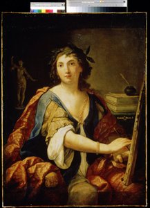 Allegori om maleri, selvportrett, 1658