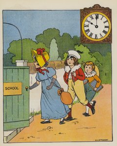 Skoletid (farge litho)