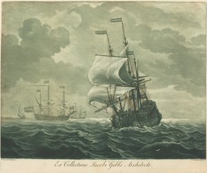 Fraktscene fra samlingen til Jacob Gibbs, 1720-tallet.