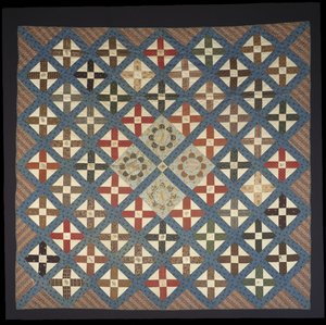 Stykkeverk Autograf Cross Friendship Quilt av Elizabeth C. Loudenslager