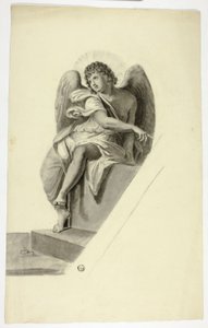 Engel sitter ved graven av Elizabeth Murray