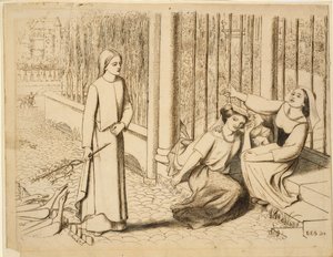 Pippa passerer, 1854 av Elizabeth Siddal