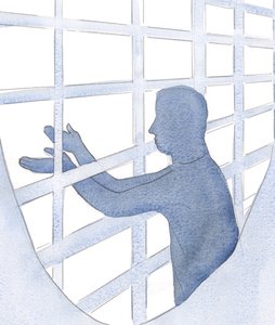 En person hvis plikt det er å gå ut, ubeskyttet, i totalt selvtilbud, bør ikke nøye seg med å snakke fra et trygt sted (i motsetning til løftede, innelukkede kontemplative, kalt til å forbli innenfor)., 2001 (w/c) av Elizabeth Wang