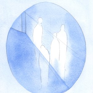 Alt det gode jeg ser og sanser hos personer jeg kjenner, er en gave fra Gud; hver god handling eller gest stammer fra Ham, 2000 (w/c på papir) av Elizabeth Wang