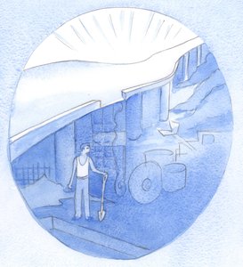 Som en utmattet arbeider en dag kan se, forbauset, på den skinnende veien bygget av hans arbeid, slik vil vi undre oss en dag når Guds 