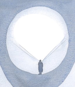 Ved små handlinger av tro, kjærlighet og offer, blir et rom beredt i sjelen for en fornyet utøsning av nåde., 2001 (w/c på papir) av Elizabeth Wang