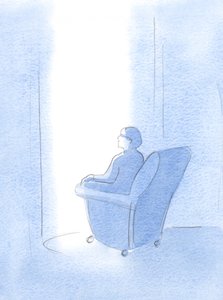 Kristus ledet min sjel, plutselig, inn i livet til den aller helligste treenighet, et sted for nåde og trygghet, 2000 (w/c på papir) av Elizabeth Wang