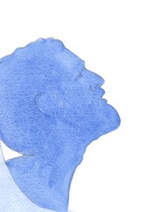 Kristus, sann mann, elsket sine medmennesker og kvinner med sin guddommelige kjærlighet, "i en uendelig erstatning for alle deres krenkelser", 2001 (w/c på papir) av Elizabeth Wang