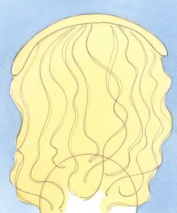 Gud er som et permanent nærvær over oss, som strekker seg over hele jorden, for å berøre, hjelpe, helbrede, roe ned, undervise og trøste, 2004 (w/c på papir) av Elizabeth Wang