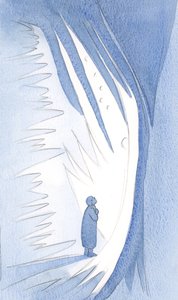 Jeg så at vi må ære ikke bare de hellige englene, men alle de lyse sjelene som de vokter, 2000 (w/c på papir) av Elizabeth Wang