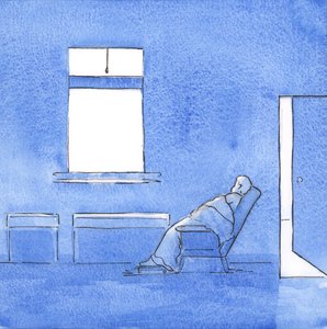 Hvis jeg ser ut til å være ubrukelig, elsker Kristus meg i min svakhet. Alt han vil ha er mitt villige hjerte, 2000 (w/c på papir) av Elizabeth Wang