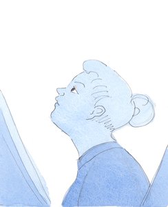 Det er viktig at når vi ber for andre mennesker, ber vi med tillit og håp, 2004 (w/c på papir) av Elizabeth Wang