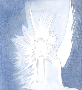 Jesus er ikke opprørt av våre dagdrømmer eller distraksjoner, 2000 (w/c på papir) av Elizabeth Wang