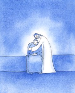 Så god er Kristus, vår Herre, at han viser sin takknemlighet når vi har gjort en spesiell innsats for å gjøre hans vilje, 2003 (w/c på papir) av Elizabeth Wang