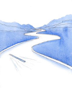 Noen ganger forsvinner ikke prøvelsene våre raskt. Vi kan forestille oss oss selv som en tømmerstokk, båret med av strømmen, selv om den noen ganger støter mot elvebredden, eller ser ut til å gjøre små fremskritt., 20 av Elizabeth Wang