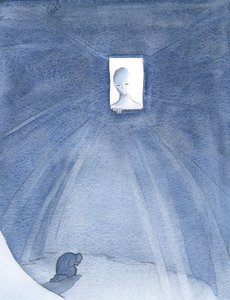 Faderens kjærlighet til oss er uendelig. Han gleder seg over å gi oss gode ting: gode nyheter, åndelig glede og Kristus, som åpenbarer ham., 2001 (w/c på papir)