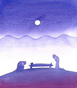 Det første dødsfallet, 2001 (w/c på papir) av Elizabeth Wang