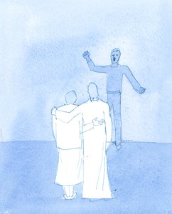 Foreningen mellom Kristus og meg selv er så nær at den som sårer meg må såre Kristus, 2004 (w/c på papir) av Elizabeth Wang