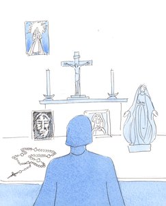 Vi bør være klar over viktigheten og verdien av populære andakter, 2004 (w/c på papir) av Elizabeth Wang