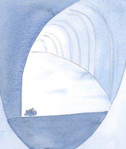 For et stort rom - som det var - er sjelen som er forberedt av Gud. Når personlige behov er små, kan tusenvis ly., 2001 (w/c på papir) av Elizabeth Wang