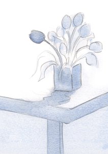 Når vi ser Gud i himmelen vil vi se den rene, uendelige, perfekte skjønnheten som denne naturlige skjønnheten er hentet fra, 2001 (w/c på papir) av Elizabeth Wang