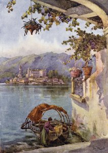 En buegang ved Orta (farge litho) av Ella Du Cane
