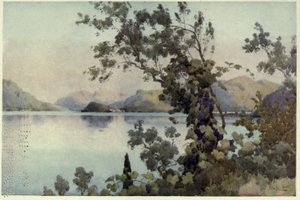 Kveld, Lago di Como, illustrasjon fra 