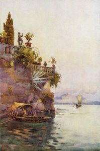 In the Shadow of the Terrace (farge litho) av Ella Du Cane