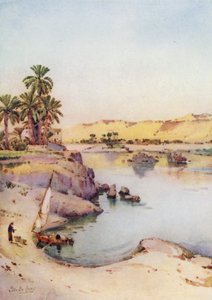 Islands of the First Cataract (farge litho) av Ella Du Cane