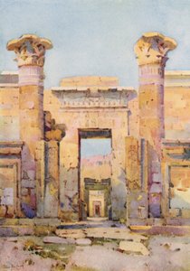 Medinet-Habu (Black Litho) av Ella Du Cane