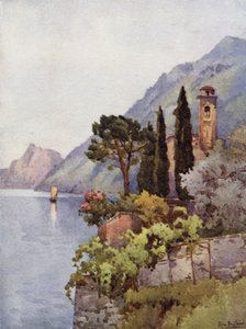 Oria, Luganosjøen (farge litho)