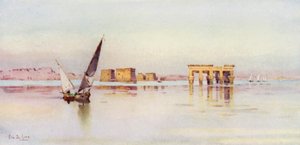 Philae (farge litho) av Ella Du Cane