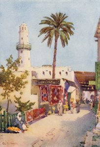 Basaren, Assuan (farge litho)