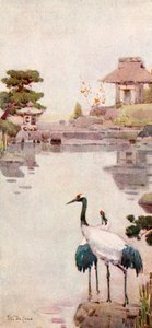 Storkene (farge litho) av Ella Du Cane