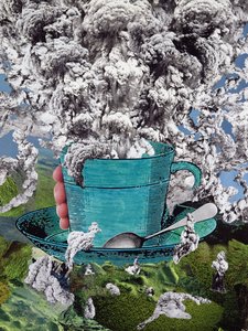 Morgenkaffe, 1994 (collage)