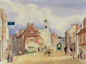 Croydon High Street, ca. 1850-55 av Ellen Keen