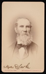 Portrett av Hyde Clarke 1815-1895, før 1876.