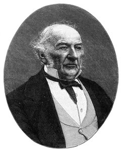 William Ewart Gladstone , statsmann og statsminister i det britiske liberale partiet, c1890. av Elliott and Fry