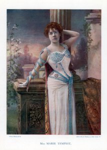 Dame Marie Tempest , engelsk sanger og skuespillerinne, 1901.