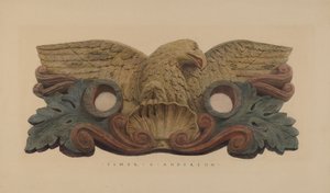 Slangeholder med Fire Company Insignia av Elmer G. Anderson