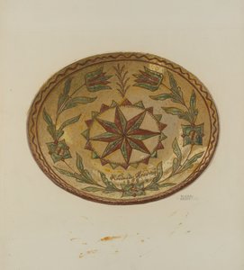 Pennsylvania German Pai Tallerken av Elmer G. Anderson
