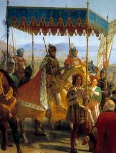 Inntreden av Charles VIII (1470-1498) i Napoli av Eloi Firmin Feron