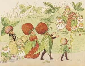 Lasse den lille i hagen – Jordbærfamilien av Elsa Beskow