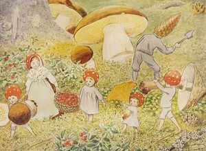 Tomtebobarnen Mushroom Kids av Elsa Beskow