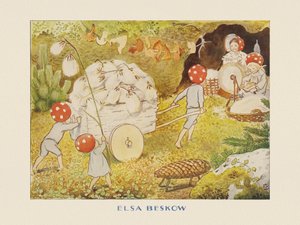 Mushroom Kids Cotton-julenissene av Elsa Beskow