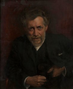 Portrett av professor Edmund von Hellmer av Emanuel Baschny