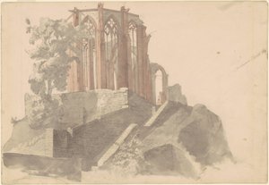 Katedralruinene, Bacharach av Emanuel Gottlieb Leutze