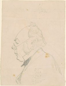 Profil av en mann av Emanuel Gottlieb Leutze