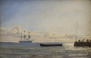 A Ship of the Line ved anker